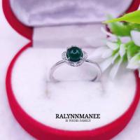 ราคา RP003 แหวนพลอยโมราแท้ ( Natural Chrysoprase ) หลังเบี้ย ตัวเรือนเงินแท้ 925 ชุบทองคำขาว,ชุบทอง,ชุบพิงค์โกลด์ งานสั่งทำ (23772655207)