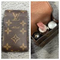 ราคา แท้ L V หลุยส์ วิคตอง วินเทจ ใส่สายโซ่สะพายได้ ใส่ลิปสติกได้3แท่ง หรือใส่เงินพับได้ (29072904661)