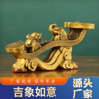 ราคา สินค้าใหม่พร้อมสต็อกทองเหลืองช้างมงคล Ruyi มงคล Ruyi ช้างมงคลความมั่งคั่งช้างลูกตุ้มโต๊ะ De20260626 (53412873322)