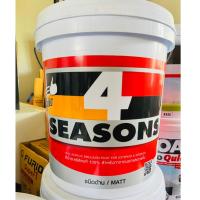 ราคา TOA สีน้ำอะคริลิกแท้ 4 Seasons A1000 สําหรับภายนอกและภายใน (ด้าน) 5กล./18.925ลิตร (23954495829)