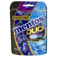 ราคา เมนทอสดูโอ้ลูกอมรสองุ่นสอดไส้กลิ่นโซดา 45กรัม Mentos Duo Grape Soda Flavour Candy 45g. [หมายเลขบาร์โค้ด 4901551151042] (47112742999)
