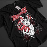 ราคา Eyeshield 21 เสื้อ Paimon Suzuna Tshirt Hiruma Top American Football Anime Tee (54910934652)