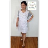 ราคา เดรสคลุมท้อง+ให้นมแบบแหวกข้าง (795037144)