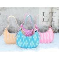 ราคา กระเป๋าผ้าไทยลายไทยทรงสะพายข้างผ้าครามแท้ทอมือ100% (25677651711)