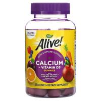 ราคา Alive! Calcium & Vitamin D3 Gummy, 60 Gummies (24612282225)