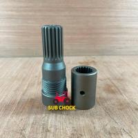 ราคา ปลอกต่อ + แกนเพลาเดือยหมู รถไถคูโบต้า Kubota รุ่น M7040 (18T) (10294523508)