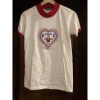 ราคา เสื้อยืดสีขาว งานปัก ลิงถือลูกท้อ size M (4463133777)