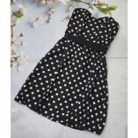 ราคา Xhilaration Target Polka Dot Black Dress ไซส์ S (55211645945)