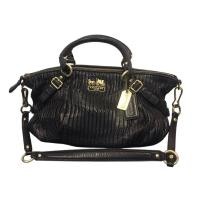 ราคา Used Like new!! COACH Sophia Satchel Parchment Madison Gathered Leather (Black) (47906917569)