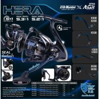 ราคา Asari Hera รอกสปินนิ่งซีลกันน้ำ ลุยทั้งน้ำจืด น้ำเค็ม น้ำหนักเบาทนทาน แขนหมุน Screw-In CNC Handle (56856784956)