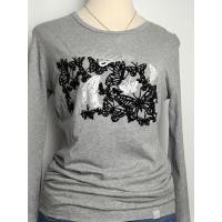 ราคา ส่งต่อเสื้อยืดแขนยาวสีเทาmc lady sz.m (43711848436)