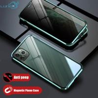 ราคา 360 สําหรับ iPhone 11 11Pro 11ProMax 12 12Pro 12ProMAX 13 13Pro 13ProMax เคสโทรศัพท์มือถือกระจกนิรภัย แบบแม่เหล็ก สองด้าน ป้องกันการแอบมอง สําหรับ (18190609135)