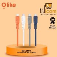 ราคา OLIKE d311 Micro type c เครื่องชาร์จ USB สายเคเบิลข้อมูล d311 d311M-Micro USB (40605727336)