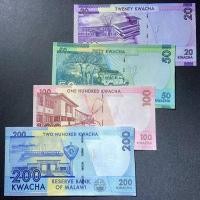 ราคา เหรียญของแท้ธนบัตรต่างประเทศแอฟริกา มาลาวี 4 ชิ้นชุดธนบัตร 20.50.100.200ก ธนบัตรเหรียญเรืองแสงห้างสรรพสินค้า260514 (41080868040)