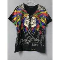 ราคา เสื้อยืดY2k PHILLIP PLEIN ลายเต็ม มือสอง มือ2 (40073586043)