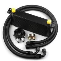 ราคา 19 Rows Oil Cooler Kit AN10 M-MODEL Oil Cooler Kit Oil Filter Adapter With Nylon Stainless Steel Br (49254451161)