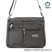 ราคา กระเป๋าสะพาย กระเป๋าสะพายข้าง ผ้าร่ม รุ่น PN-8627 ขนาด 10.5 นิ้ว #มีเก็บปลายทาง ยี่ห้อ LINGKY (44455180093)