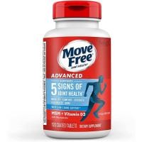 ราคา [ของแท้ 100%] MOVE FREE ADVANCED PLUS MSM & VITAMIN D3 WITH GLUCOSAMINE + CHONDROITIN (แถบฟ้า) (53611076884)