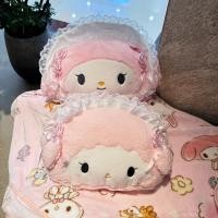 ราคา Sanrio My Melody หมอนตุ๊กตาผ้าห่ม 2-in-1 ลูกไม้น่ารัก Rose ตุ๊กตาตุ๊กตาของเล่นนุ่มสําหรับเด็กผู้หญิงของขวัญวันเกิด (51458859486)