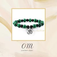 ราคา หินมาลาไคต์ หินหินนิลดำ จี้สัญลักษณ์โอม (18885443407)