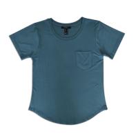 ราคา เสื้อคอกลม สีเขียวน้ำทะเล ชายโค้ง forever21 แท้ (19416506154)