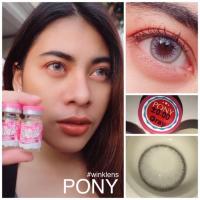 ราคา มีค่าสายตา Pony Brown Gray คอนแทคเลนส์ ตาโต ลายฮิต (21793382513)