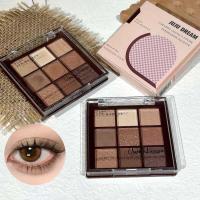 ราคา ▥ Chocolate Warm Earth Palette - 9 Shades Matte Orange Brown Pearlescent Glitter Illuminating W (24193969072)