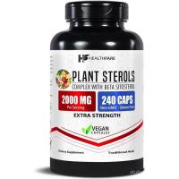 ราคา Healthfare Plant Sterols Capsules 2000มก | 240 แคปซูลมังสวิรัติ | เบต้า ซิโทสเตอรอล & ไฟโตสเตอรอล คอมเพล็กซ์ | อาหารเสริมจากพืช | ไม่ใช่จีเอ็มโอ&ปราศจากกลูเตน | ผลิตในอเมริกา (47559809522)