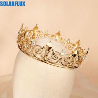 ราคา SOLARFLUX King Crown, ผม Hoop Bar Mitzvah Crown โลหะ Prince Crowns, เรียบง่ายสไตล์เกาหลีแถบคาดศีรษะโลหะผสมรอบ Tiaras งานแต่งงาน (51261372815)