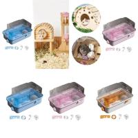ราคา กรงหนูแฮมสเตอร์ 2 ชั้นเปิดด้านบนอเนกประสงค์สัตว์เล็กกรงหนูแฮมสเตอร์ที่อยู่อาศัยสําหรับกระต่ายหนูหนูชูก้าเครื่องร่อนเม่น (47912244567)