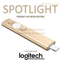 ราคา Logitech Spotlight Wireless Presenter Laser Pointer - Gold (สีทอง) ประกันศูนย์ 1ปี ของแท้ (6881057445)