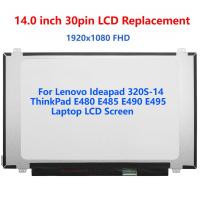 ราคา สําหรับ Lenovo Ideapad 320S-14 ThinkPad E480 E485 E490 E495 แล็ปท็อปหน้าจอ LCD (41971642180)