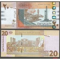 ราคา ธนบัตร ซูดาน SUDAN ราคา 20 ปอนด์ รุ่นปี 2017 P-74 สภาพใหม่เอี่ยม 100%UNC ไม่ผ่านการใช้ สำหรับสะสม (23410646047)