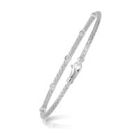 ราคา Nathalias NY สร้อยทอง Diamond Accent Station ไวท์โกลด์ 14k 14k White Gold | ไม่ชุบ ไม่ลอก ทองเค เสริมดวง สายมู (24616508234)