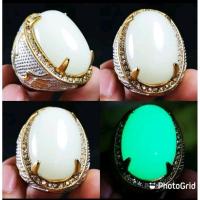 ราคา Posfor agate แหวนผู้ชายเรืองแสงในที่มืด (42881420183)