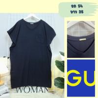 ราคา เดรสGUสีกรมแขนกุดคอวี (42755863859)