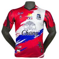ราคา เสื้อฟุตบอล เสื้อกีฬาพิมพ์ลาย คอวี Sharks Thailand เนื้อผ้า Micro Polyester 100% (8529254788)