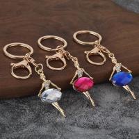 ราคา สินค้าขายดีข้ามพรมแดน: สาวบัลเล่ต์เจ้าหญิงที่สวยงามมีสไตล์และสง่างามพวงกุญแจพลอยจี้ (54461192454)