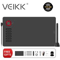ราคา แท็บเล็ตกราฟิก VEIKK A15PRO แท็บเล็ตวาดภาพดิจิตอลพร้อมแบตเตอรี่ ฟังก์ชันเอียงปากกาฟรี รองรับ Android Windows Mac 12 ปุ่ม (27829467602)