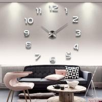 ราคา ขนาดจัมโบ้ นาฬิกาติดผนัง 3D DIY Clock สติกเกอร์ อะคริลิค พร้อมส่ง 100CM 150CM ขนาดใหญ่ wall 17007 (7805331642)