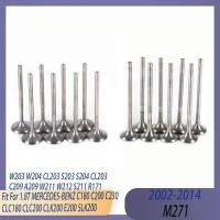 ราคา 16pcs เครื่องยนต์ 8x Intake & 8x วาล์วไอเสียชุด Fit 1.8 L M271 02-14 สําหรับ MERCEDES-BENZ C180 C200 CLC180 CLC200 E200 SLK200 (50960960003)