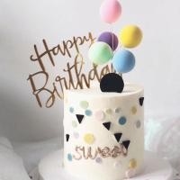 ราคา ป้ายปักเค้ก HBD ป้ายปักบอลลูน CAKE ป้ายปักเค้ก Happy Birthday อุปกรณ์ตกแต่งเค้ก C24 (21669343517)