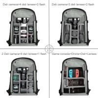ราคา Cameraworld1-TH XIXIAN PU5015B กระเป๋าเป้สะพายหลังกล้องกันน้ำกระเป๋าความจุขนาดใหญ่พร้อมช่องใส่แล็ปท็อป Tr Holder ที่กันฝนสำหรับผู้หญิงผู้ชายช่างภาพ (58150226754)