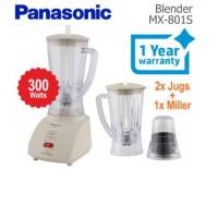ราคา PANASONIC 300w 1.0L เครื่องปั่นเหยือกคู่พร้อมมิลเลอร์ (MX-801S/MX-801/MX-801SHGSL/MX801S/MX-801) (45661675945)