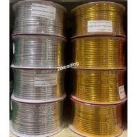 ราคา ริบบิ้นลวด ลวดสีรัดปากถุง หน้ากว้าง 4 มิล ยาวม้วนละ 100 หลา (14551628953)