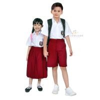 ราคา เคเมะ คานะ แฟชั่นเสื้อเชิ้ตสีขาวชุดนักเรียนประถมสําหรับเด็กชายและเด็กหญิงแขนสั้นยาววัสดุพรีเมี่ยมเย็นโรงเรียนท็อปส์สําหรับป.1-6 (44958282006)