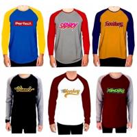 ราคา เสื้อยืด Reglan แขนยาว ลาย Simple สกรีนดิจิตอล ขายส่ง มือหนึ่งโดยตรง (54912153774)