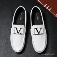 ราคา พร้อมส่ง รองเท้าโลฟเฟอร์ลําลอง แบบหนัง ส้นแบน กันลื่น น้ําหนักเบาพิเศษ สําหรับผู้ชาย เหมาะกับการขับ (28104903260)