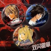ราคา Death Note/Yagami/Amane/Death Note Anime Double Flash Badge Night God Tsukiya Sea Sand 75 มม.Badge/xuum (44609302334)