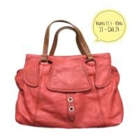 ราคา [Brand] กระเป๋าถือสํานักงานผู้หญิงใส่ IPad หนังแท้สีส้มอิฐ พร้อมแบรนด์ GILL พร้อมด้ามจับไม้ (26890331509)